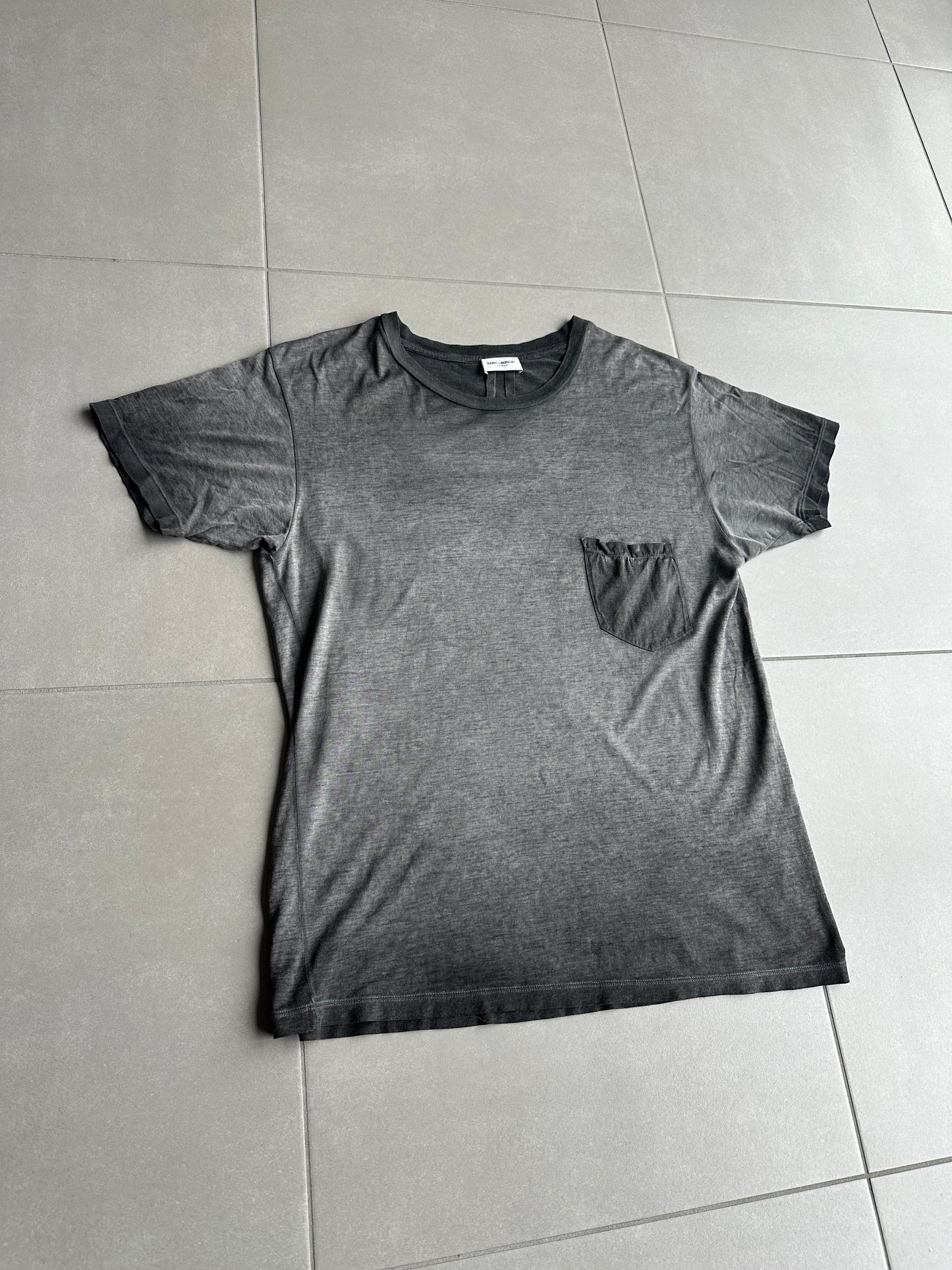 Saint Laurent Paris AW16 Sun faded pocket T-shirt