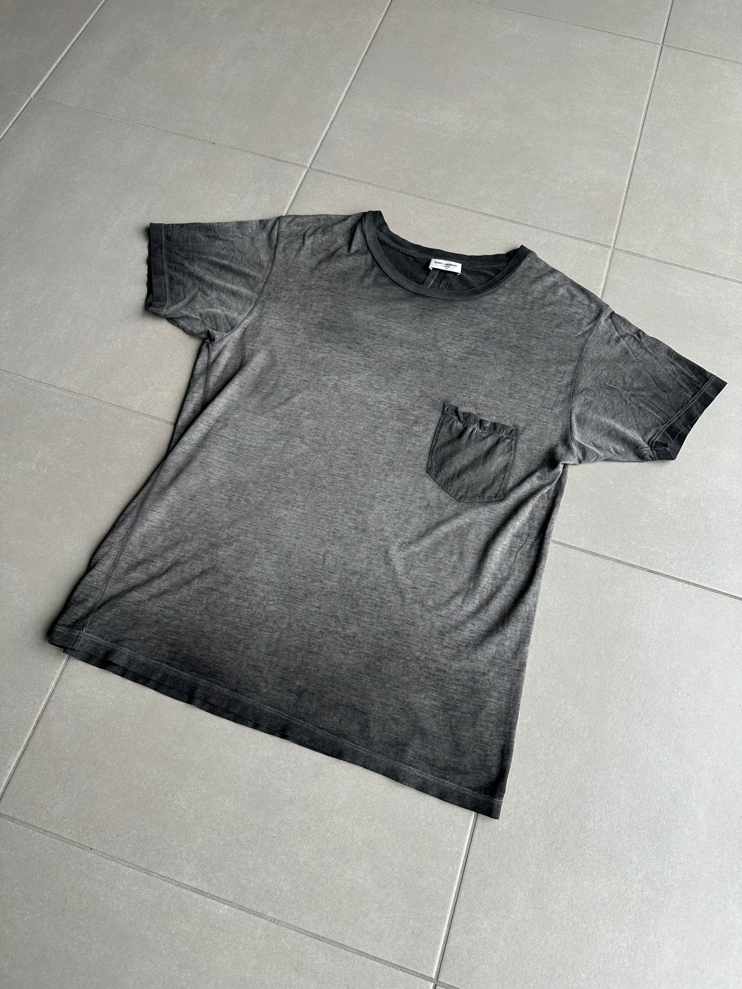 Saint Laurent Paris AW16 Sun faded pocket T-shirt