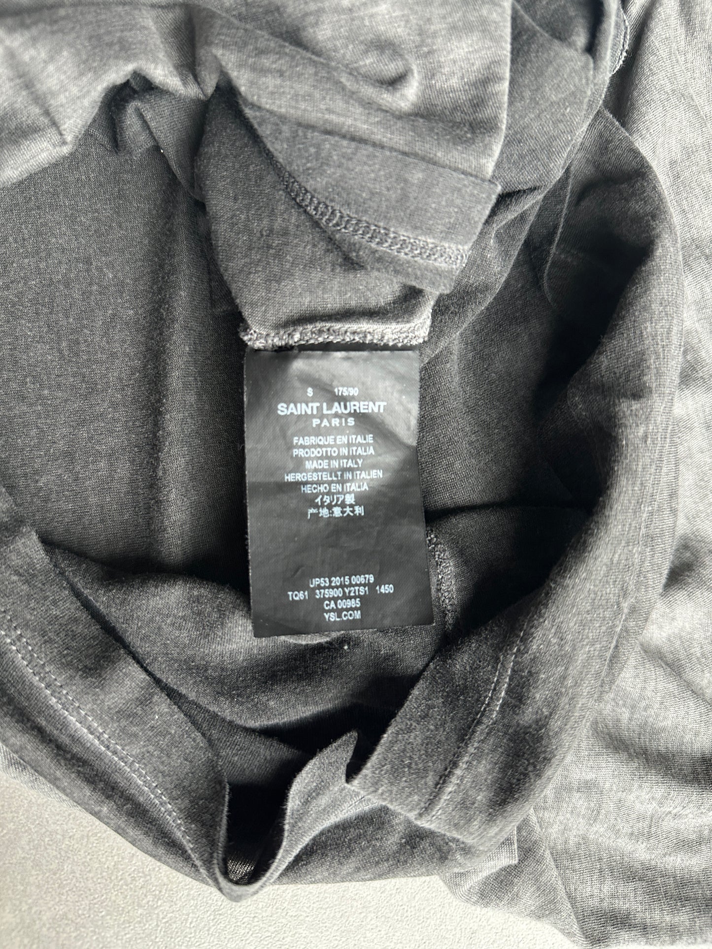 Saint Laurent Paris AW16 Sun faded pocket T-shirt