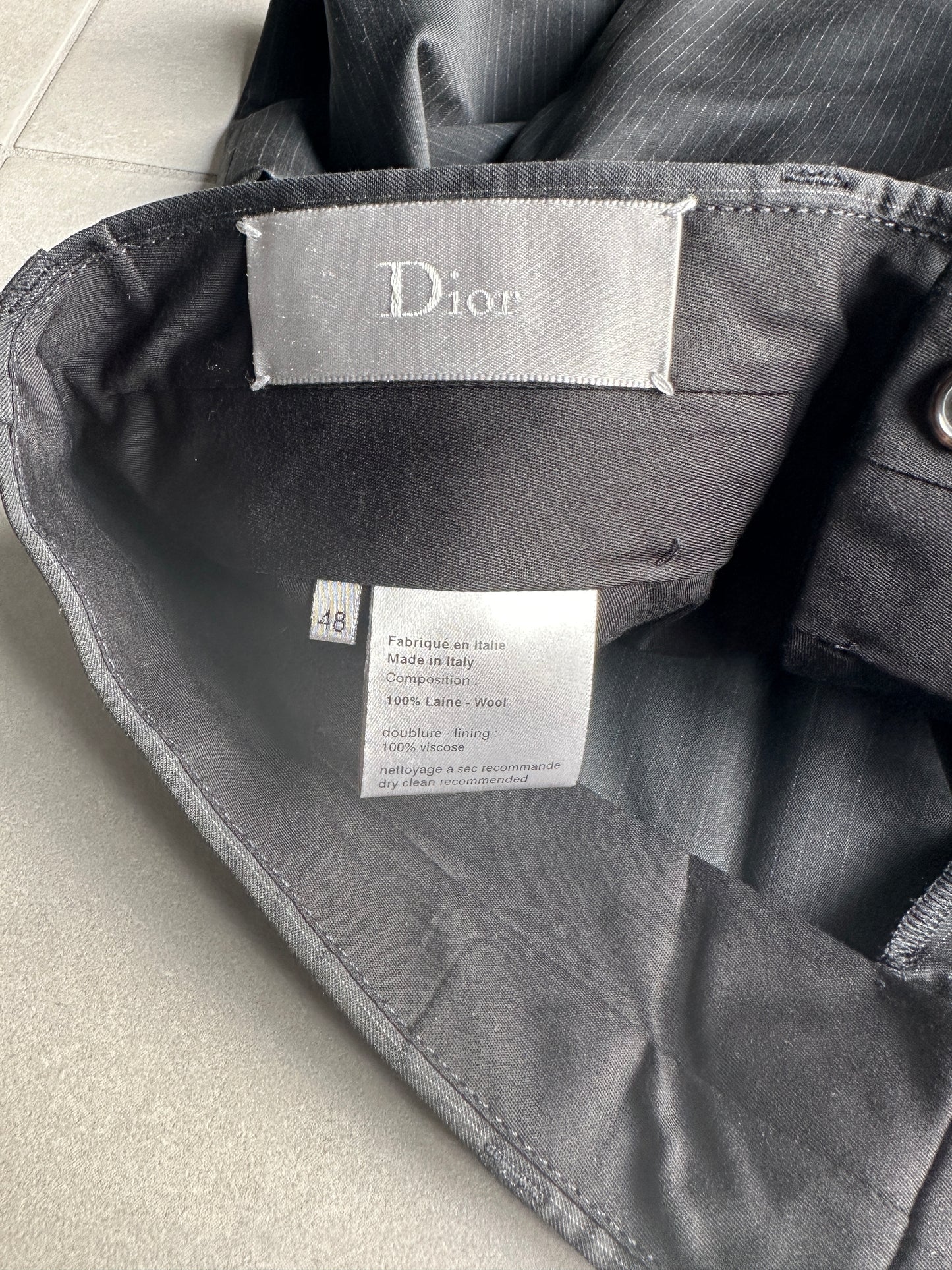 Dior Homme SS05 “BECK/Untitled” Wide pinstripe slacks