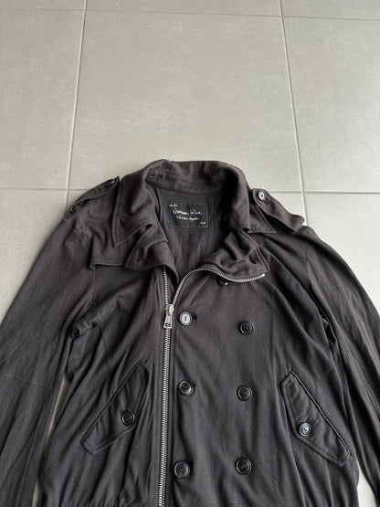 Number Nine SS08 "Birds' cotton/cashmere biker jacket