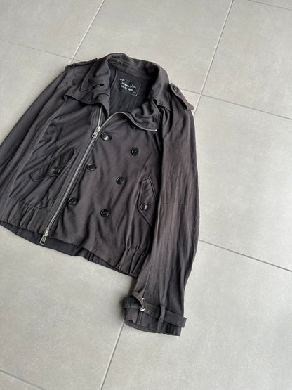 Number Nine SS08 "Birds' cotton/cashmere biker jacket