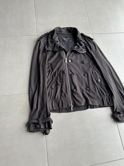 Number Nine SS08 "Birds' cotton/cashmere biker jacket