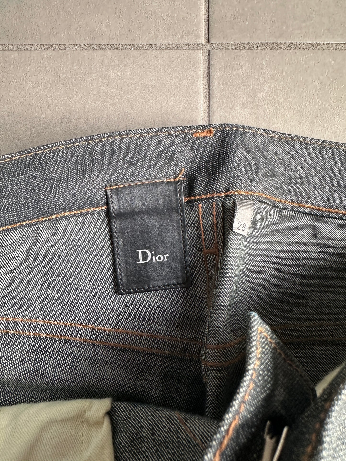 Dior Homme AW07 “Navigate” wax coated denim