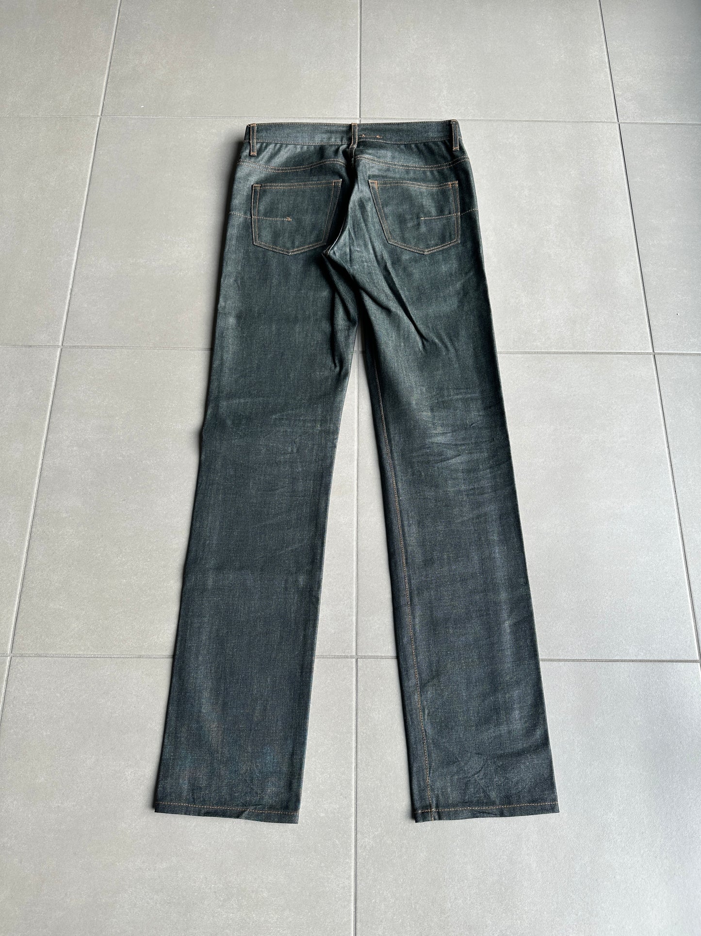 Dior Homme AW07 “Navigate” wax coated denim