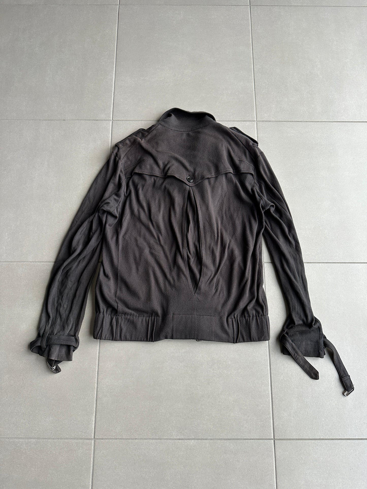 Number Nine SS08 "Birds' cotton/cashmere biker jacket