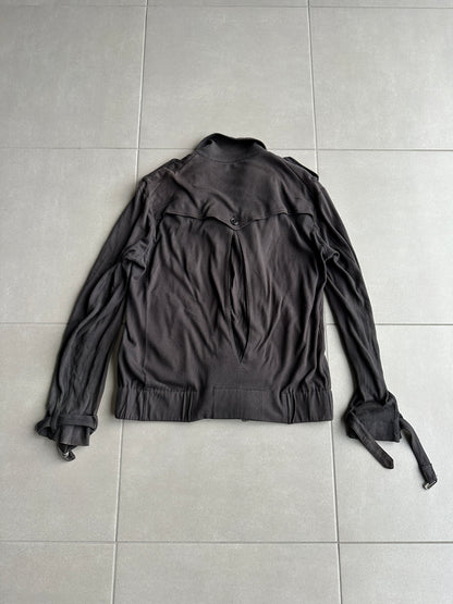 Number Nine SS08 "Birds' cotton/cashmere biker jacket