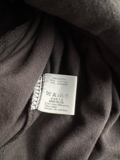 Number Nine SS08 "Birds' cotton/cashmere biker jacket
