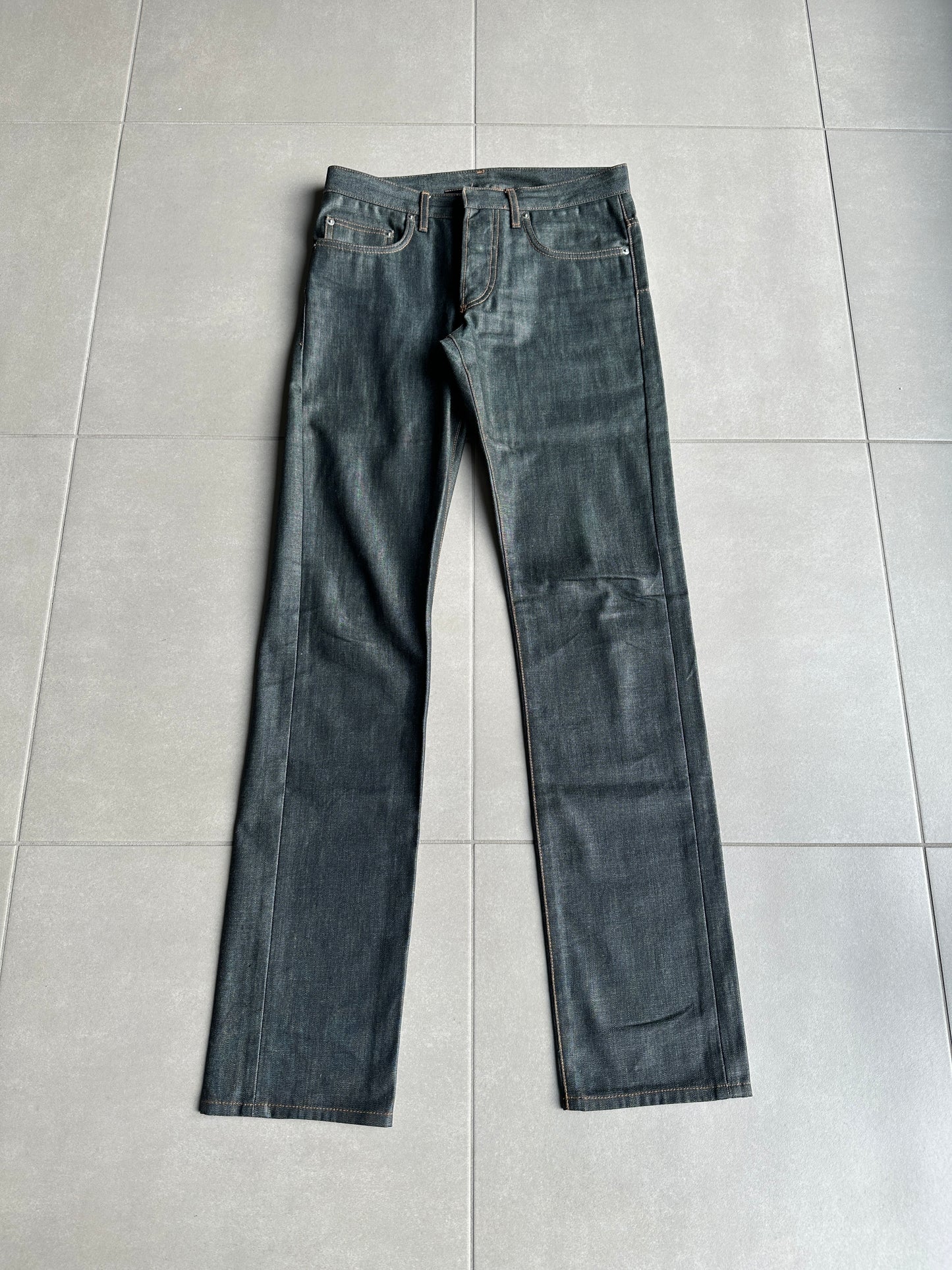 Dior Homme AW07 “Navigate” wax coated denim