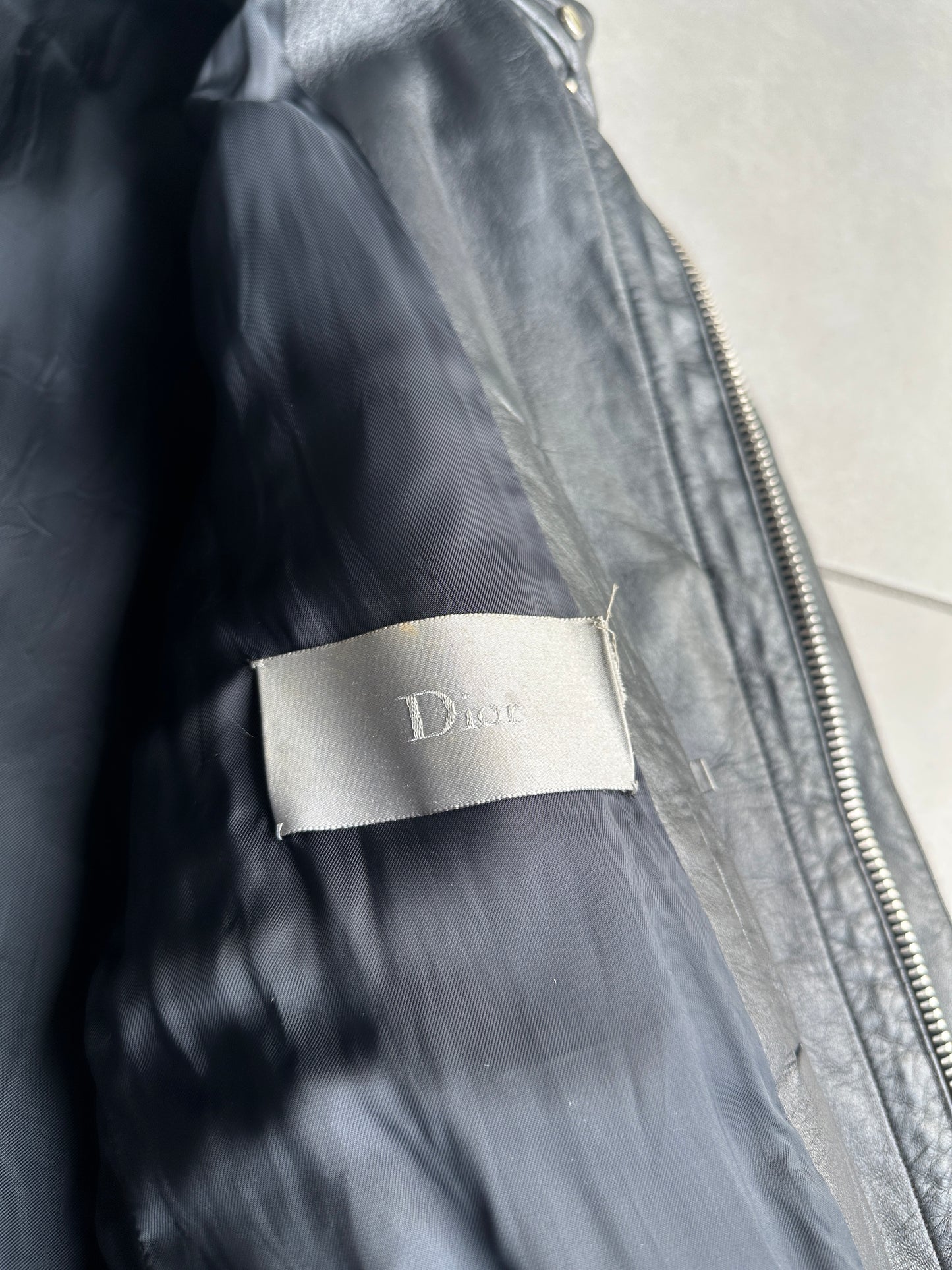 Dior Homme SS03 “Follow Me” leather rider jacket
