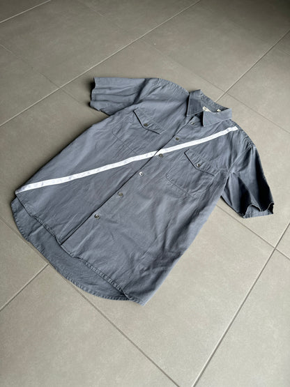 Helmut lang SS1998 satin stripe button up work shirt