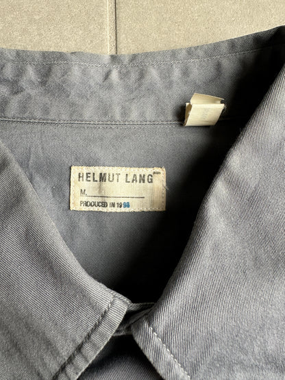 Helmut lang SS1998 satin stripe button up work shirt