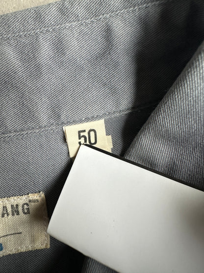 Helmut lang SS1998 satin stripe button up work shirt