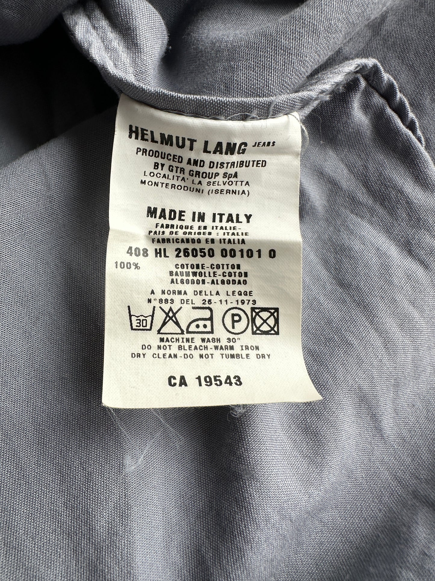 Helmut lang SS1998 satin stripe button up work shirt