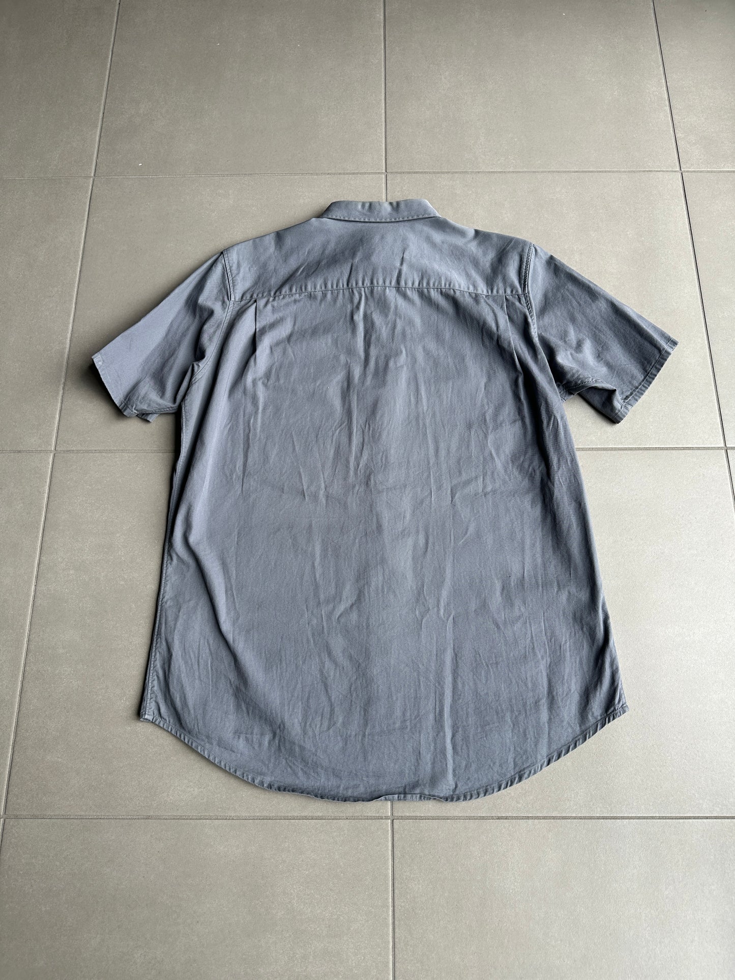 Helmut lang SS1998 satin stripe button up work shirt