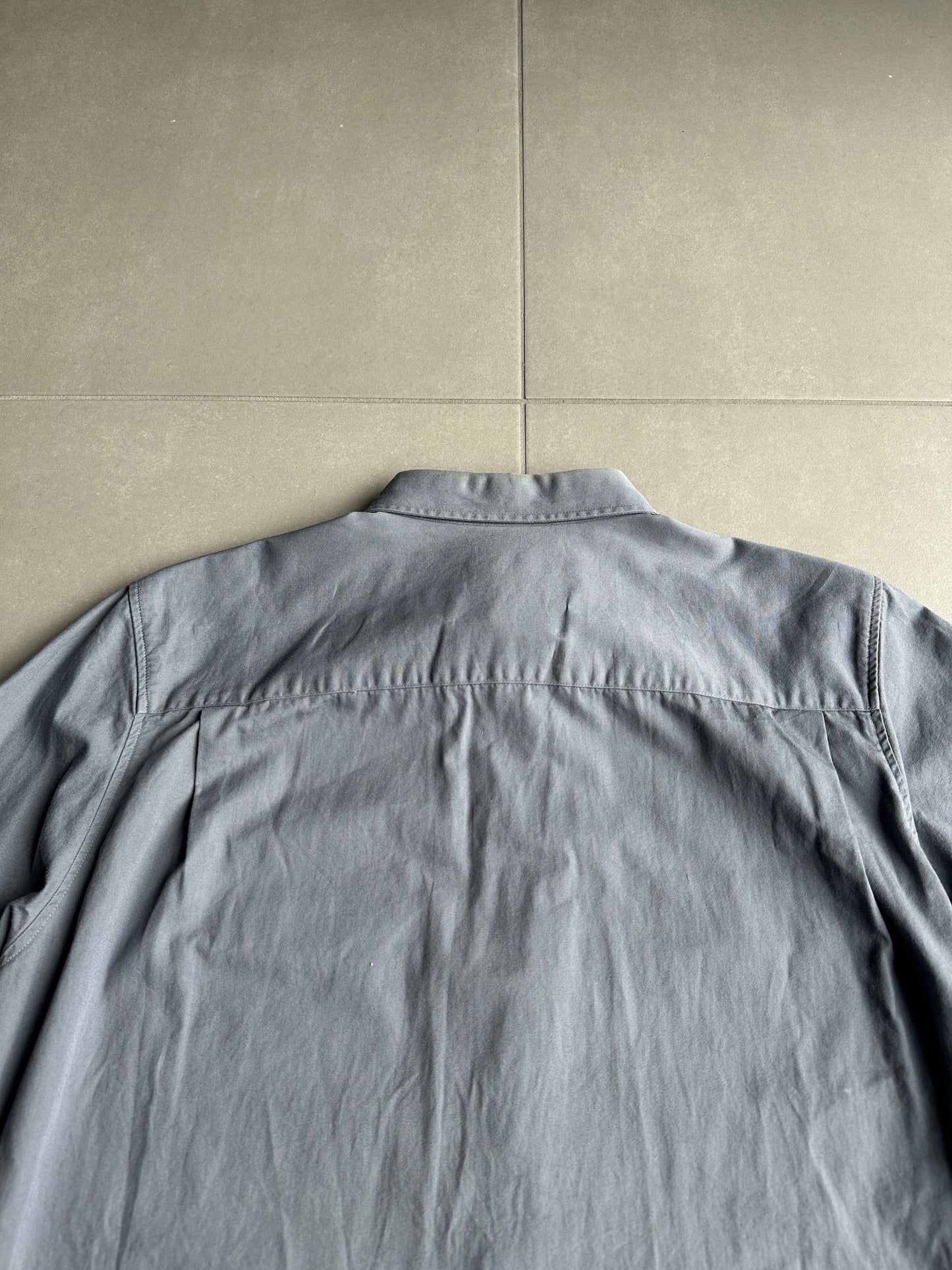 Helmut lang SS1998 satin stripe button up work shirt