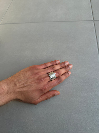 Dior Homme SS04 "Strip" 925 silver ring