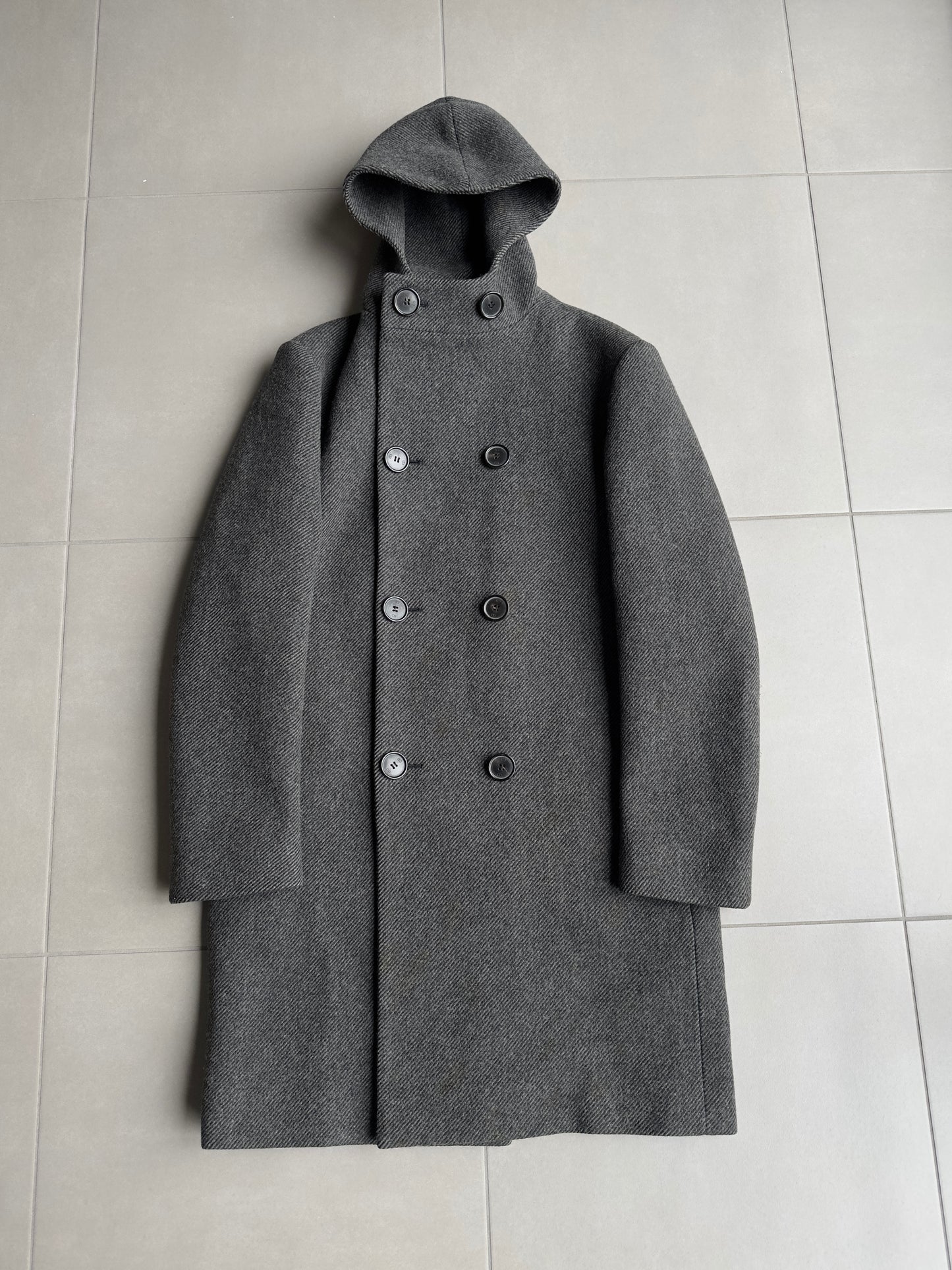 Dior Homme AW04 “VOTC” Double breasted hooded coat
