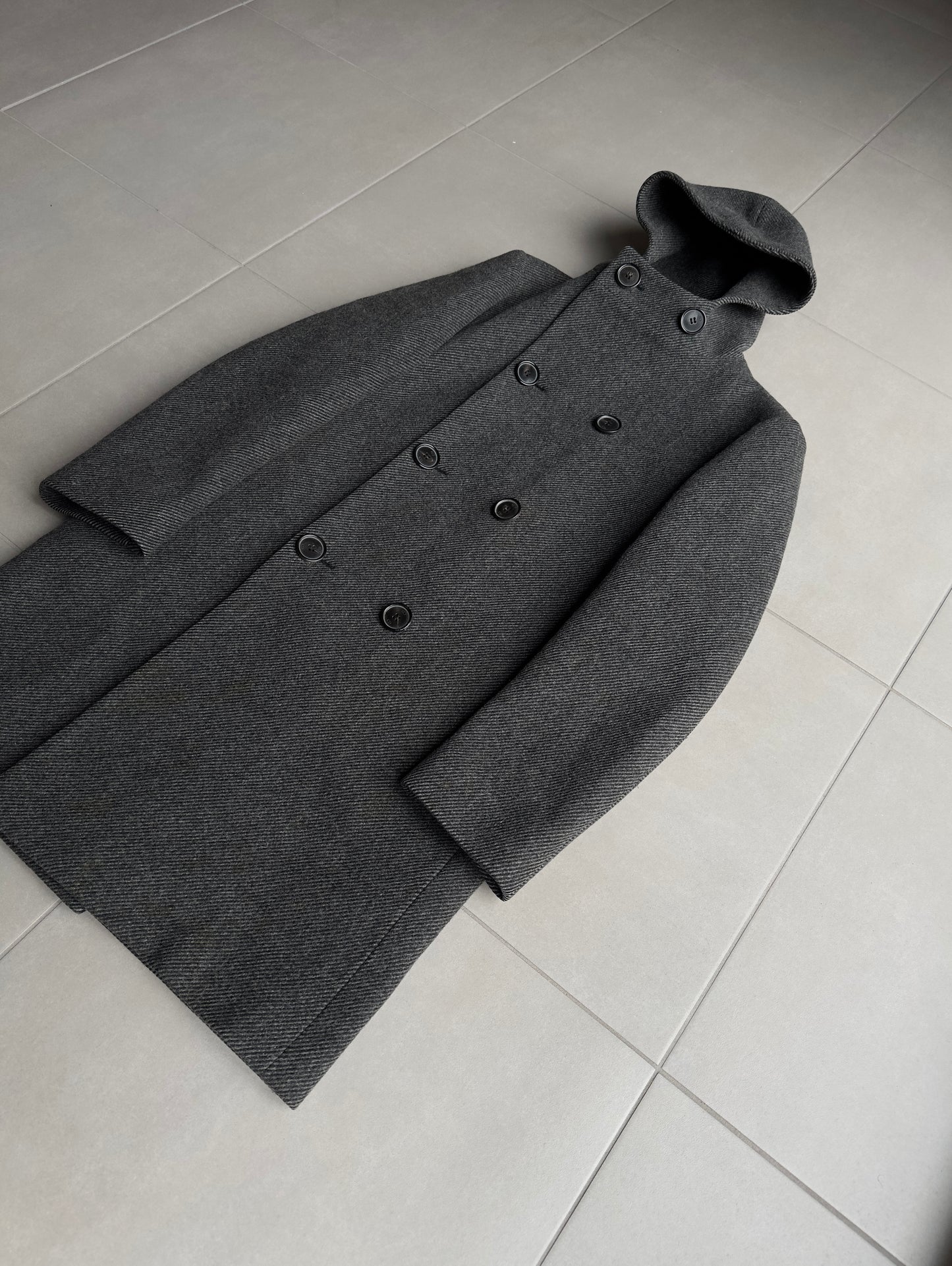 Dior Homme AW04 “VOTC” Double breasted hooded coat