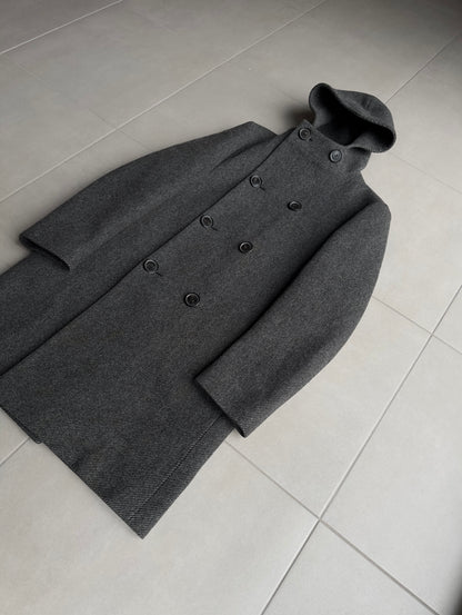 Dior Homme AW04 “VOTC” Double breasted hooded coat