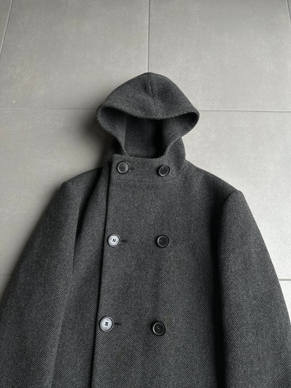 Dior Homme AW04 “VOTC” Double breasted hooded coat