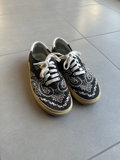 Saint Laurent Paris AW2015 "Paris Sessions" paisley low sneakers