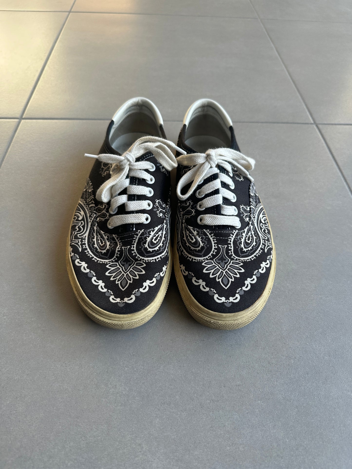 Saint Laurent Paris AW2015 "Paris Sessions" paisley low sneakers