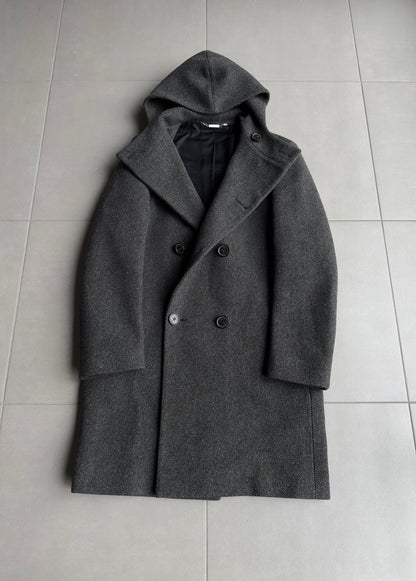Dior Homme AW04 “VOTC” Double breasted hooded coat