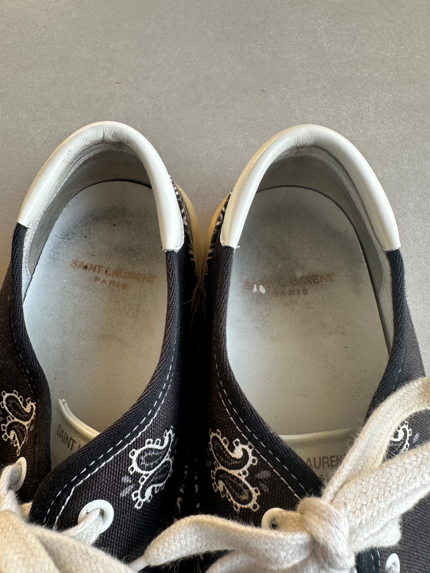 Saint Laurent Paris AW2015 "Paris Sessions" paisley low sneakers