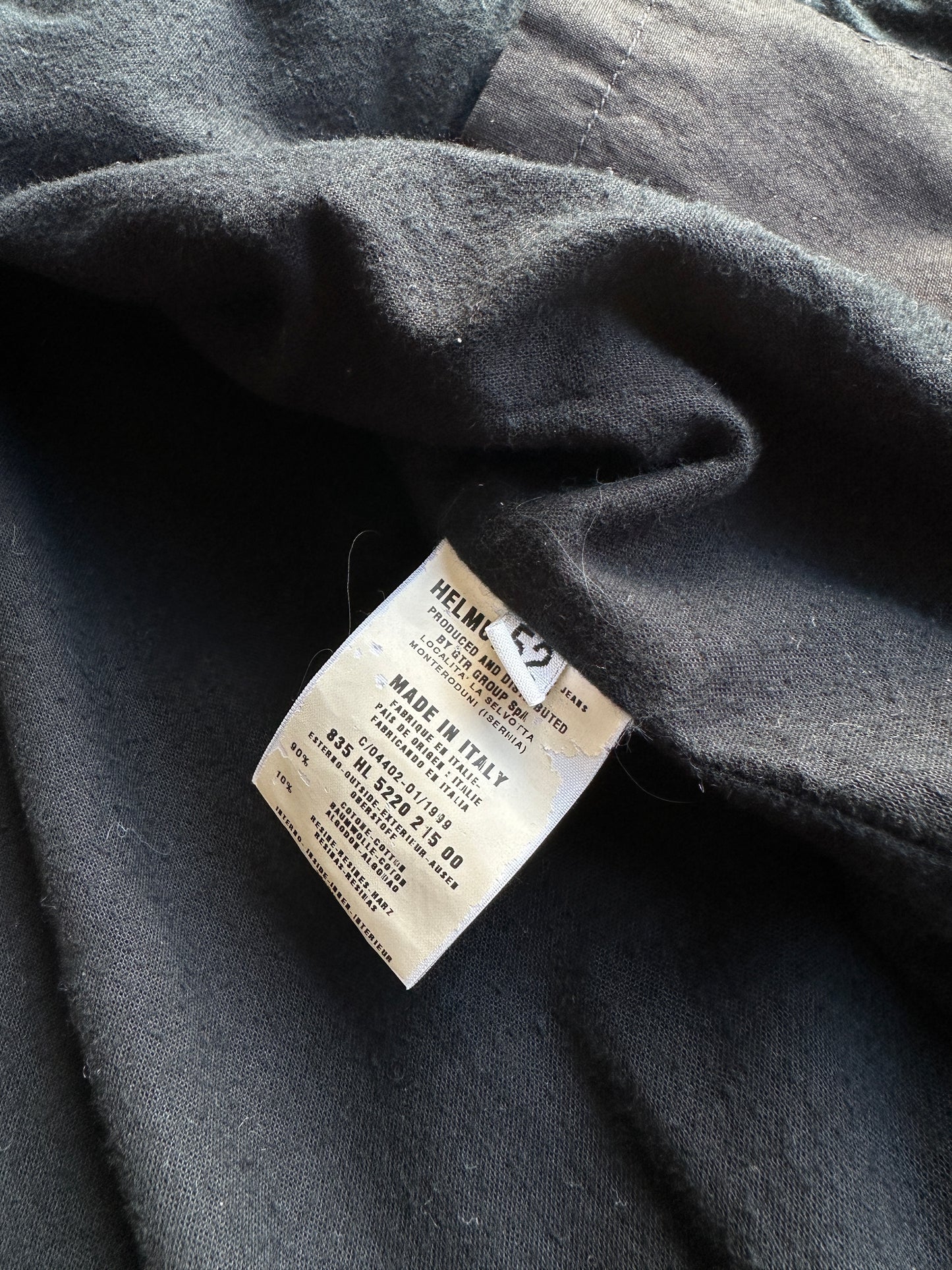 Helmut Lang SS1999 high neck Ma-1 bomber
