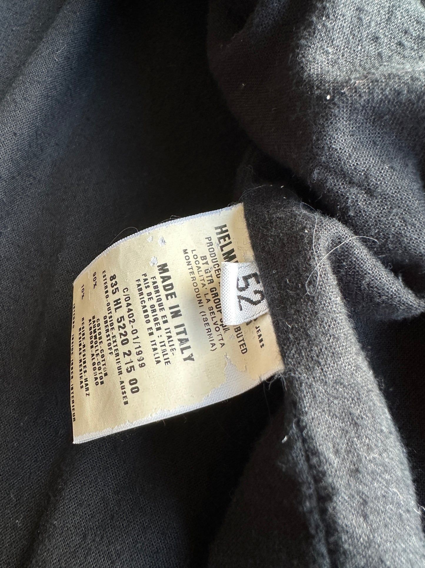 Helmut Lang SS1999 high neck Ma-1 bomber