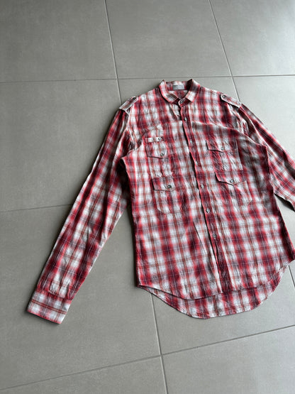 Dior Homme SS06 Military plaid button up shirt