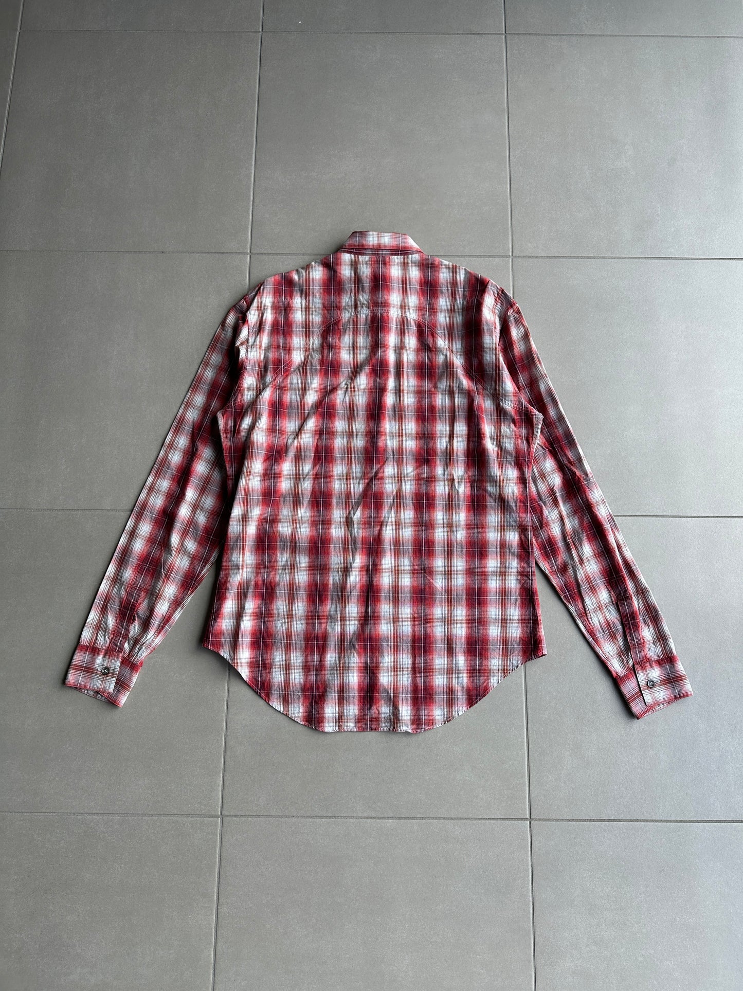 Dior Homme SS06 Military plaid button up shirt