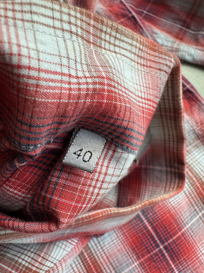Dior Homme SS06 Military plaid button up shirt