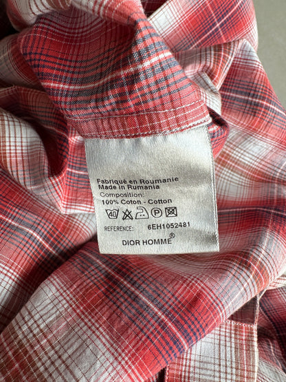 Dior Homme SS06 Military plaid button up shirt