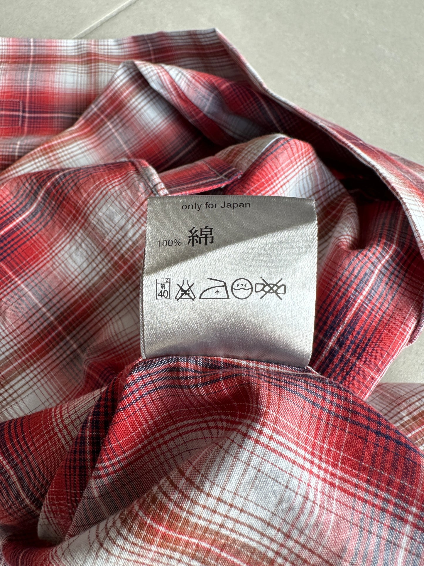 Dior Homme SS06 Military plaid button up shirt