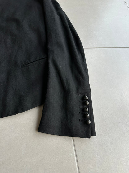 Ann Demeulemeester AW09 "Day Zero" High collared button up jacket
