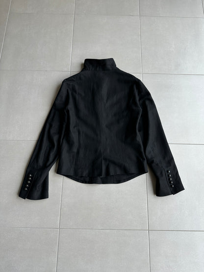 Ann Demeulemeester AW09 "Day Zero" High collared button up jacket