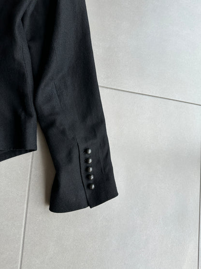 Ann Demeulemeester AW09 "Day Zero" High collared button up jacket