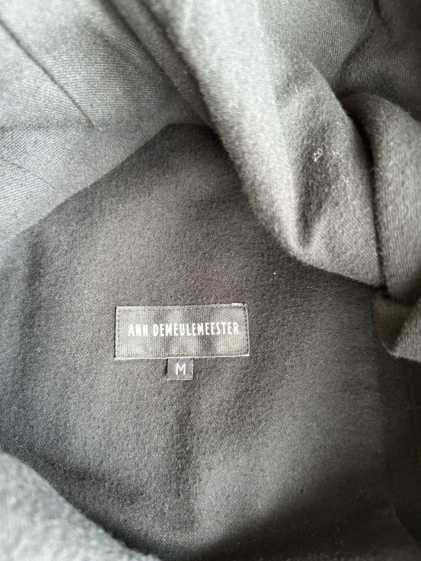 Ann Demeulemeester AW09 "Day Zero" High collared button up jacket