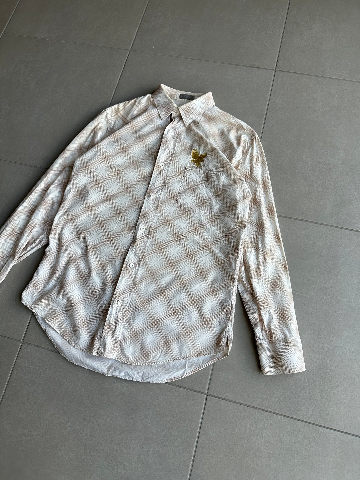 Dior Homme AW05 “In the morning” eagle motif button up shirt