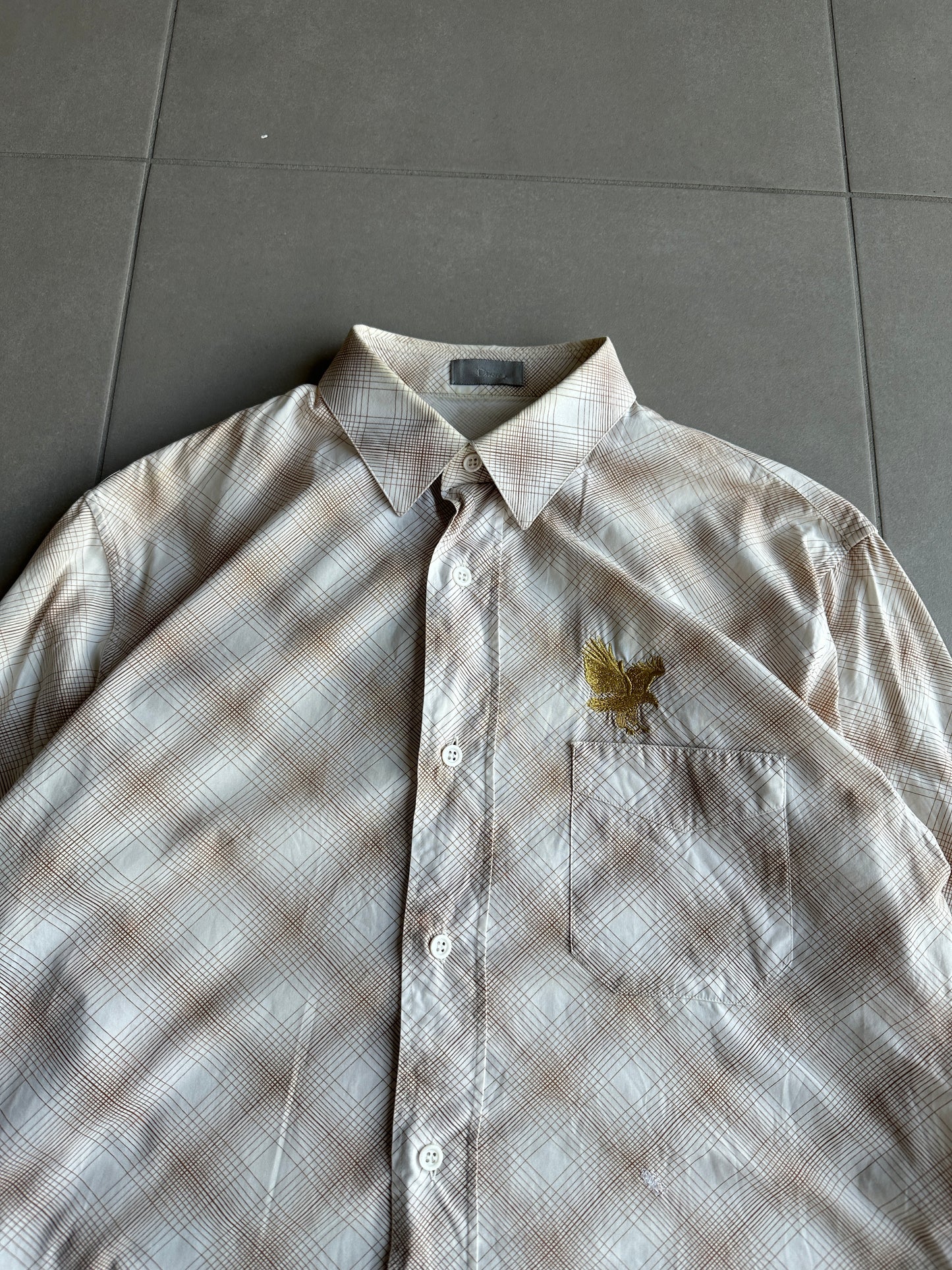 Dior Homme AW05 “In the morning” eagle motif button up shirt
