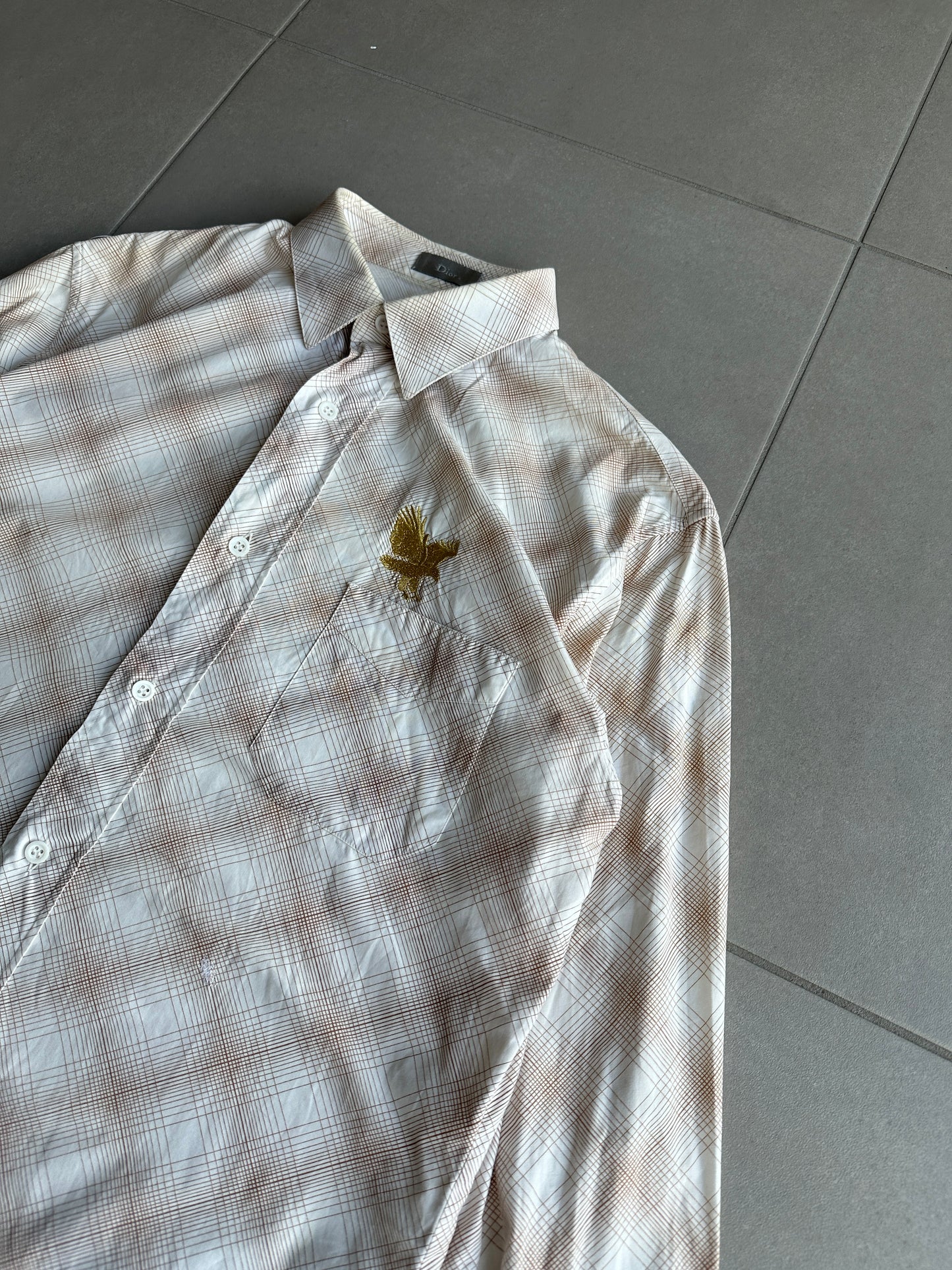 Dior Homme AW05 “In the morning” eagle motif button up shirt