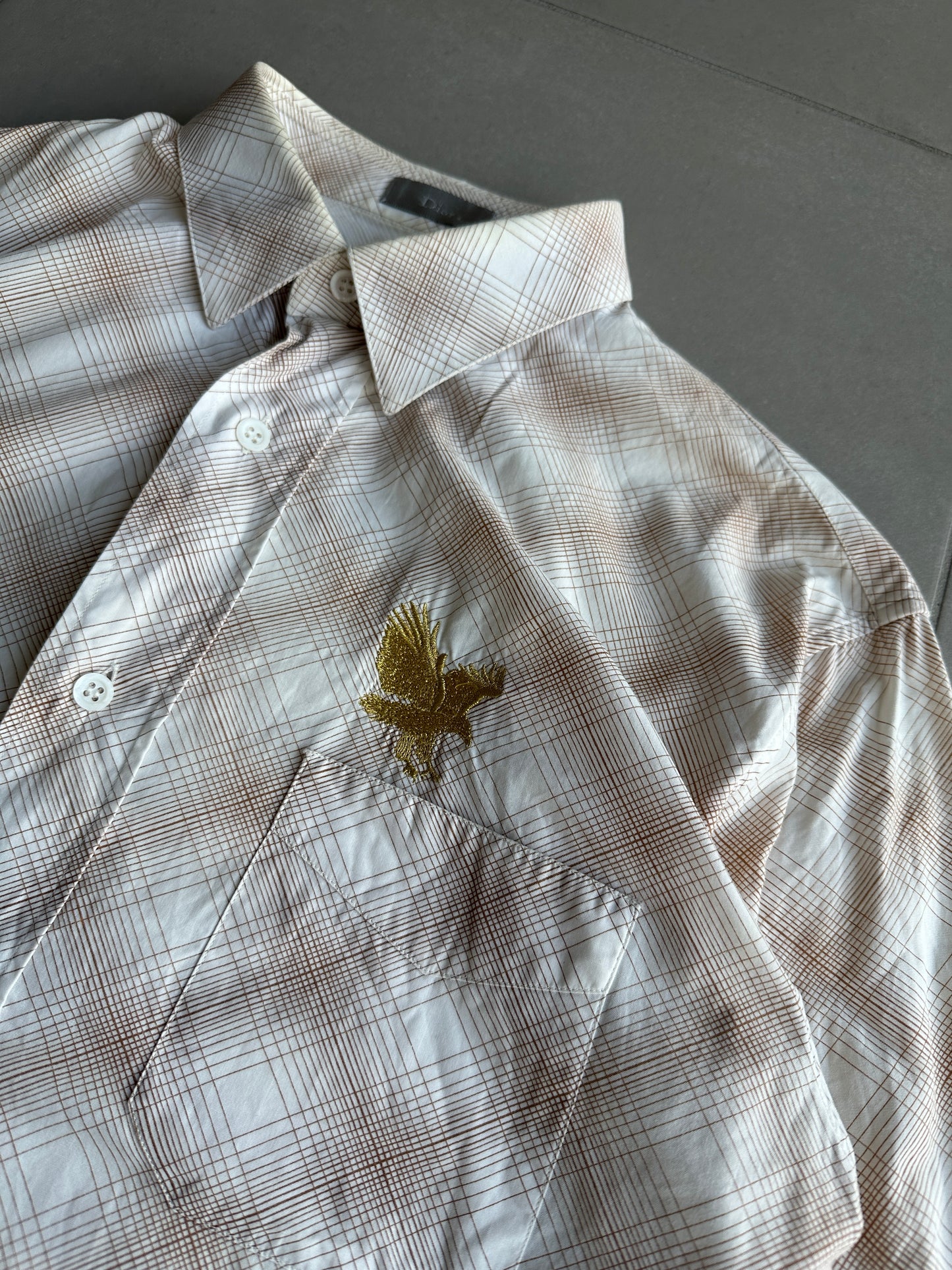 Dior Homme AW05 “In the morning” eagle motif button up shirt
