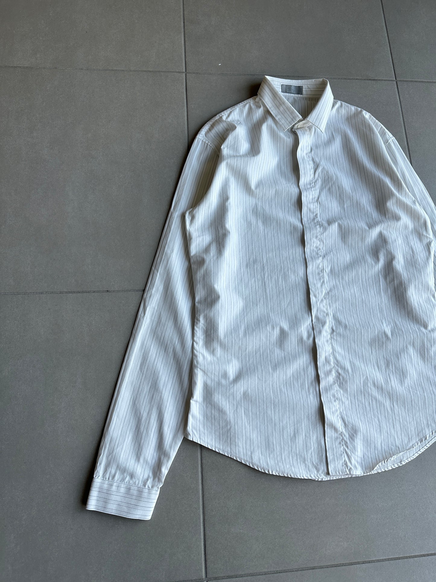 Dior Homme SS05 "BECK/Untitled" striped white shirt