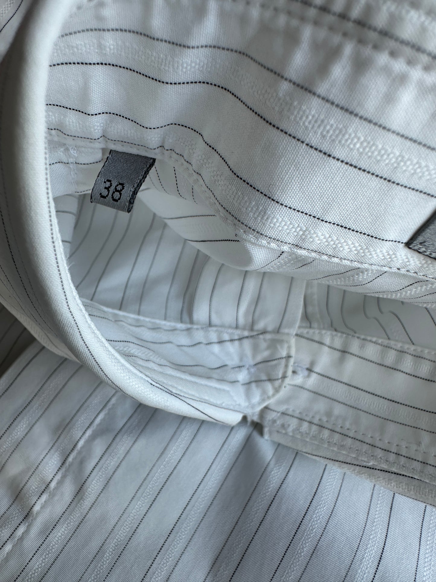 Dior Homme SS05 "BECK/Untitled" striped white shirt