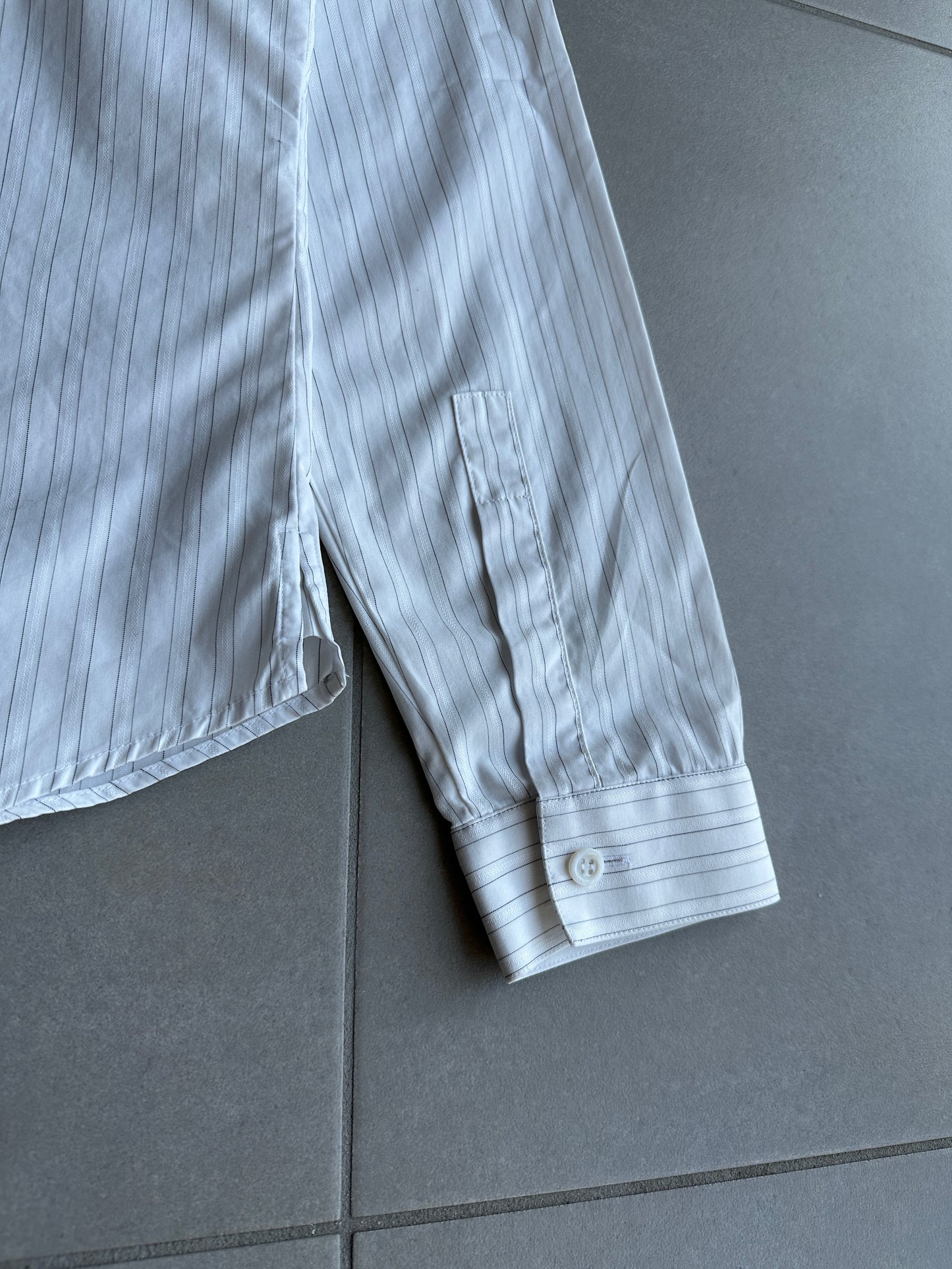 Dior Homme SS05 "BECK/Untitled" striped white shirt