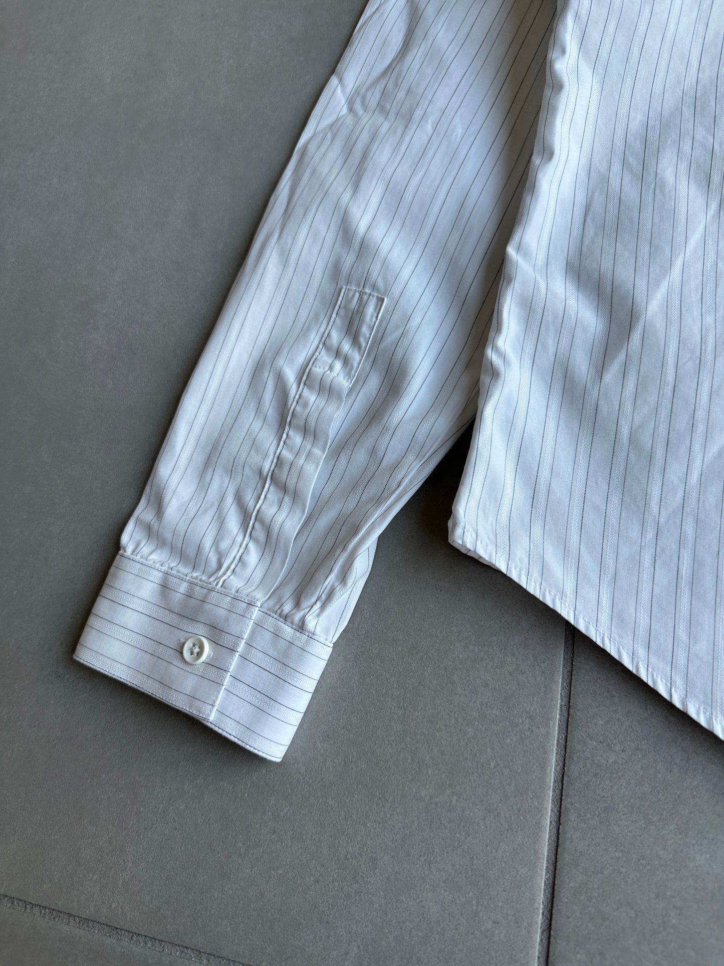 Dior Homme SS05 "BECK/Untitled" striped white shirt