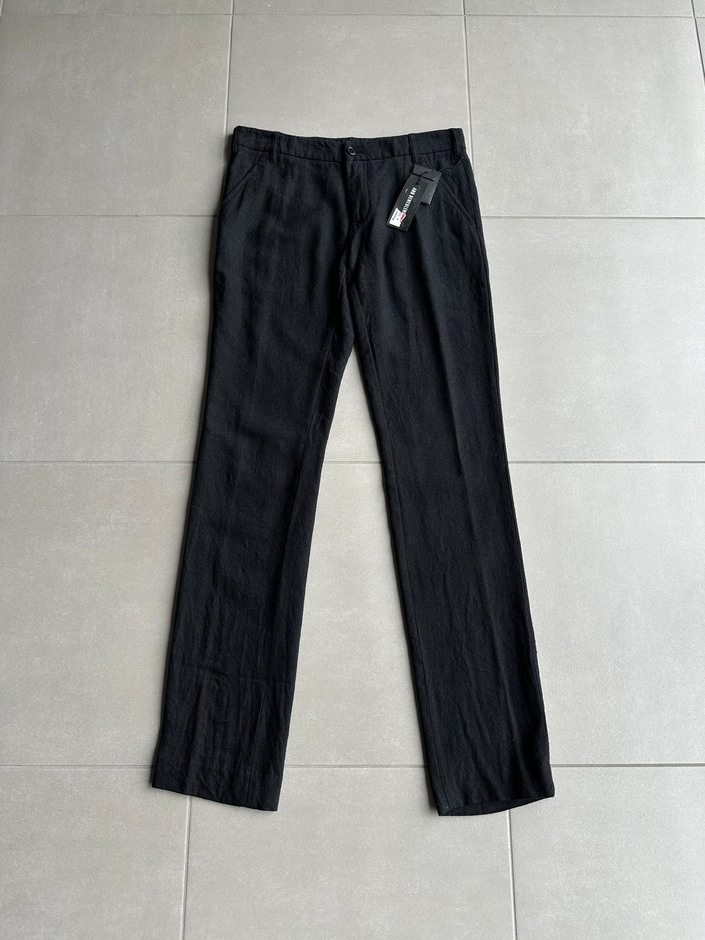 Ann Demeulemeester AW09 "Day Zero" Wool/linen blend trousers
