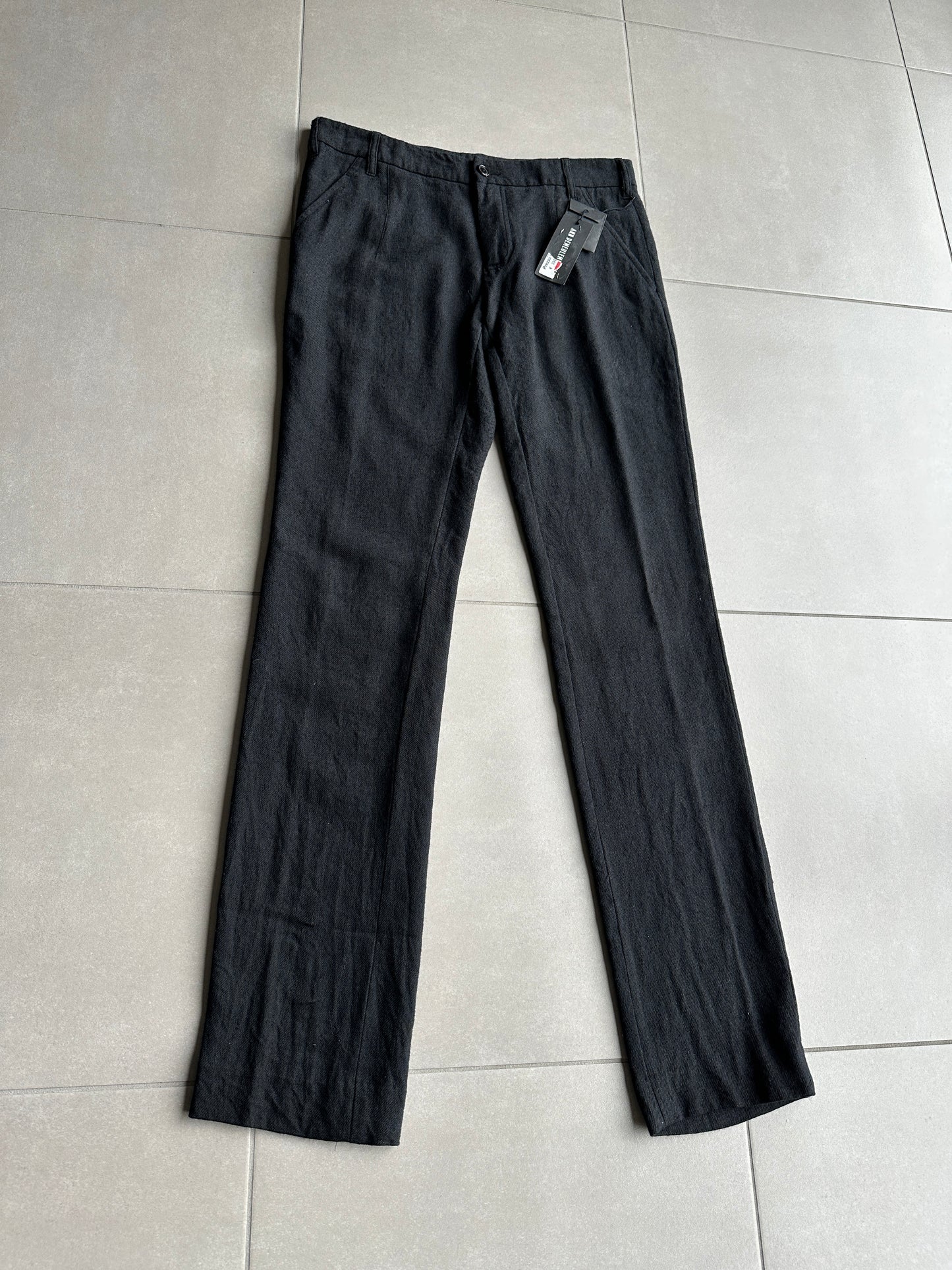 Ann Demeulemeester AW09 "Day Zero" Wool/linen blend trousers